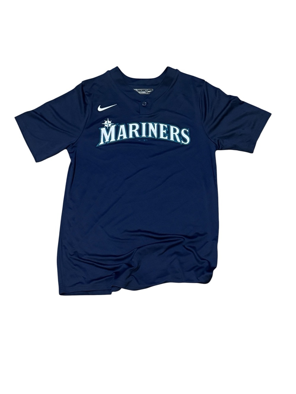 Nike Navy Mariners Baseball Jersey